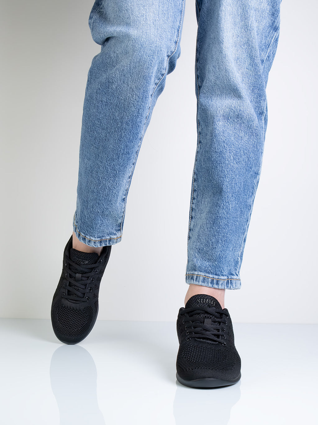 Suny by Anna Kern Sneaker 120 Knit – schwarz