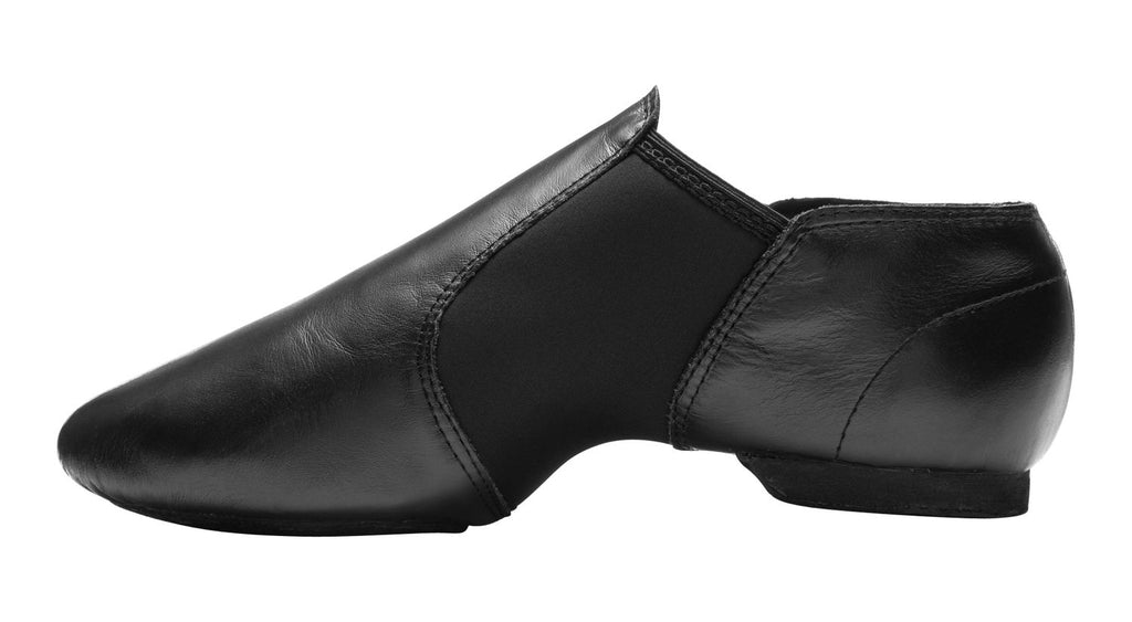 Rumpf Jazzschuhe aus Leder und Stretcheinsatz mit geteilter Chromledersohle 1250
