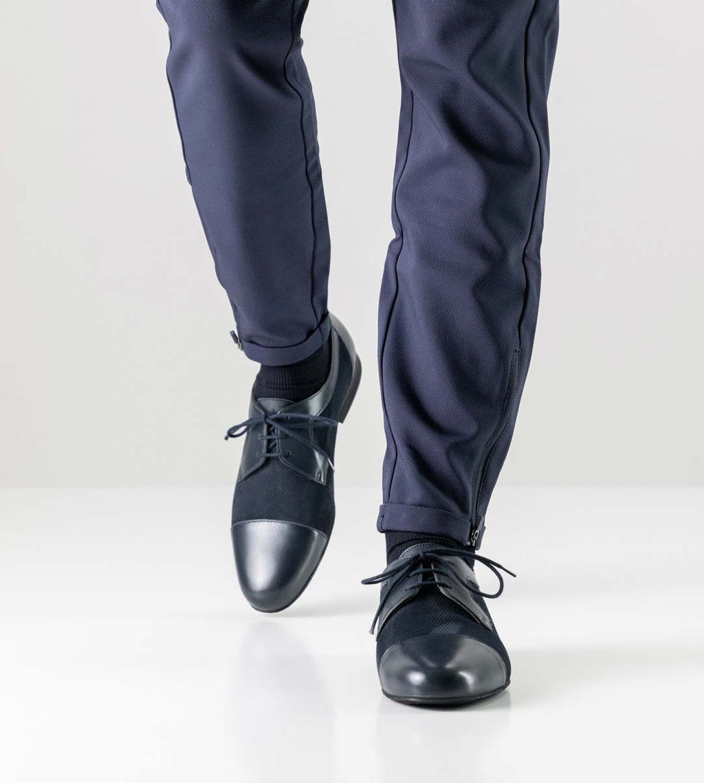 Werner Kern Treviso Velourleder / Nappaleder – blau