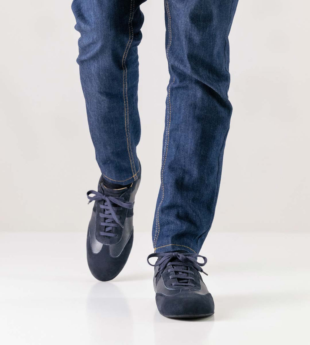 Werner Kern Bari Velourleder / Nappaleder – blau