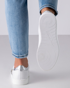 Werner Kern Heaven Nappaleder / Brokat – silber / weiß