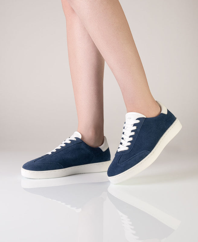 Suny by Anna Kern Sneaker 7005 Velourleder – blau