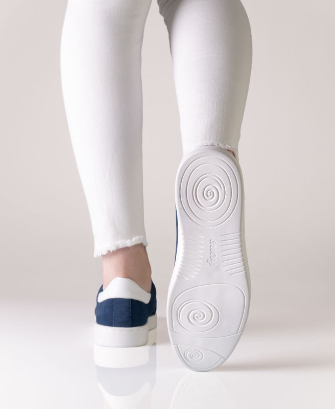 Suny by Anna Kern Sneaker 7005 Velourleder – blau