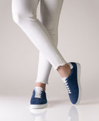 Suny by Anna Kern Sneaker 7005 Velourleder – blau