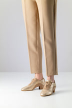 Anna Kern Brienne bedrucktes Leder / Velourleder