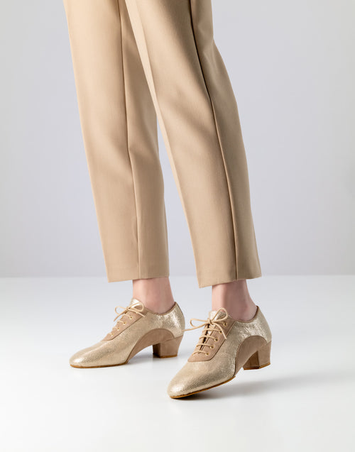 Anna Kern Brienne bedrucktes Leder / Velourleder