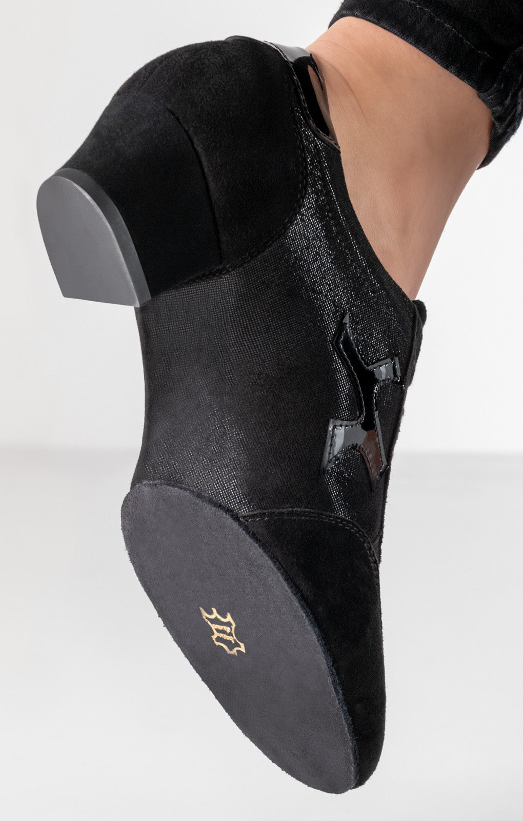 Werner Kern Bruni Velourleder / Glanzvelour – schwarz