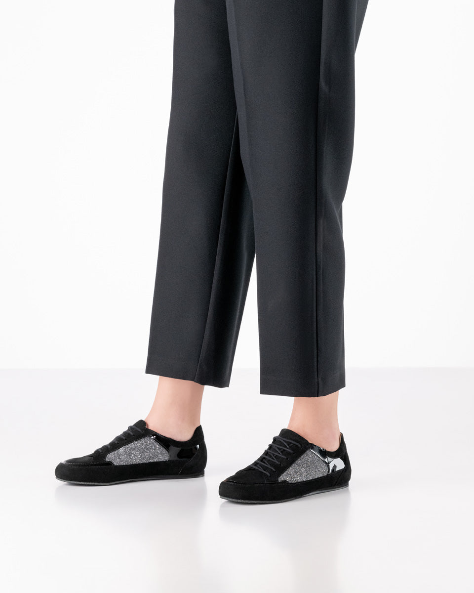 Werner Kern Carol Samtziege  / Lackleder / Brokat – schwarz