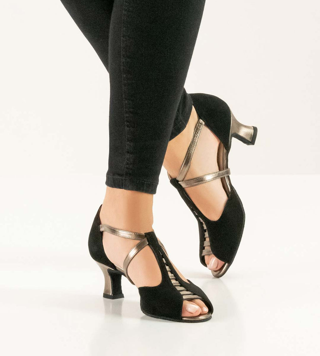 Werner Kern Holly Samtziege  / Nappaleder – antik / schwarz