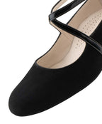 Werner Kern Marina Samtziege  / Lackleder – schwarz