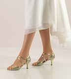 Nueva Epoca Rose Nappaleder / Brokat – platin