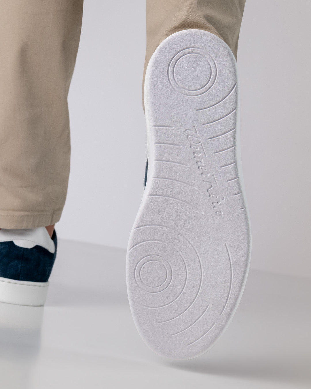 Werner Kern Salerno Velourleder / Nappaleder – blau / weiß