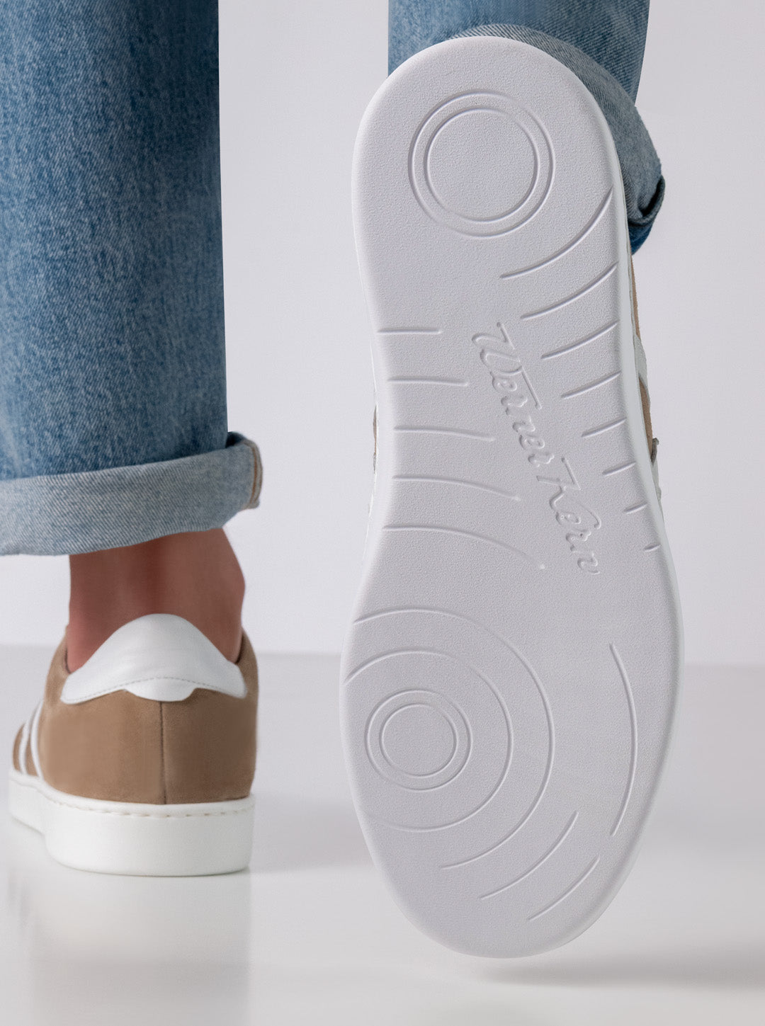 Werner Kern Salerno Velourleder / Nappaleder – braun / weiß