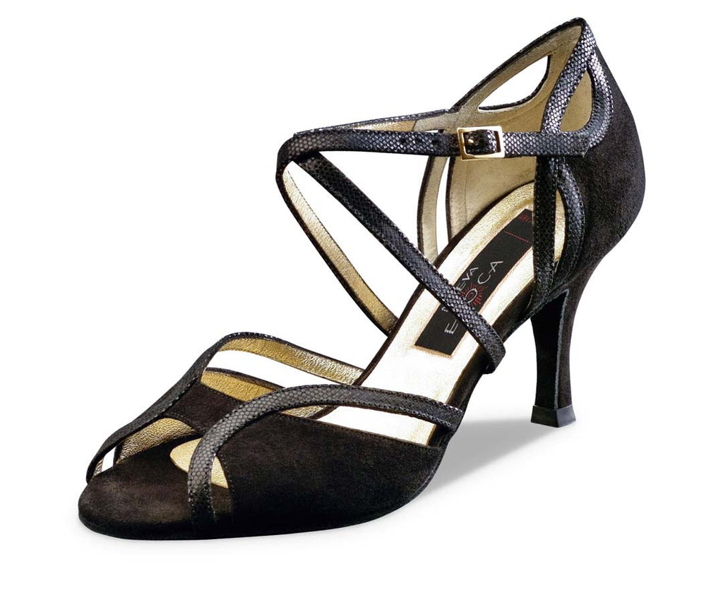 Nueva Epoca Shakira Samtziege  / Glanzvelour – schwarz